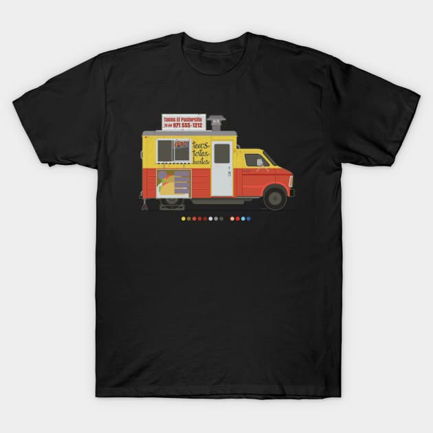 Portland Taco Truck T-Shirt by DanielLiamGill